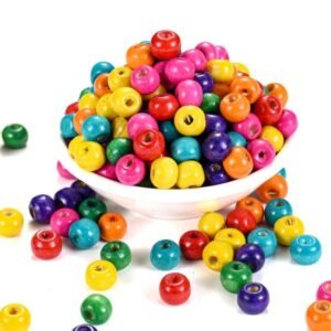 CUENTA MADERA COLORES 10MM
