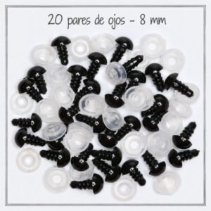 OJOS DE SEGURIDAD 8MM (20 PARES)