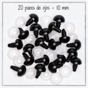 OJOS DE SEGURIDAD 10MM (20 PARES)